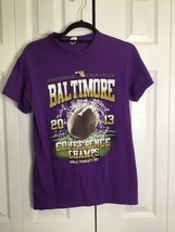 2013 Baltimore Ravens Conference Champs T-Shirt Sz Small - $11.30