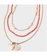 Universal Thread™ Fish Charms Pearl Quartz Multi-Strand Necklace Pink - $210.68 MXN