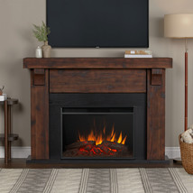 Real Flame Electric Fireplace Gunnison Grand Infrared X-Lg Firebox Chestnut - $1,767.00