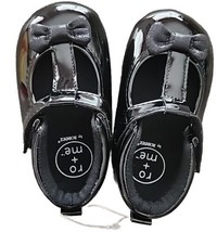 RO + ME by Robeez ~ 12-18 Months ~ Black Patent Leather ~ Soft Shoes ~ MELISSA - £18.62 GBP
