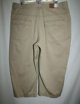 Riders Misses 16 M Beige Khaki Tan Capri Pants Short Cropped Cotton Flap... - $10.40