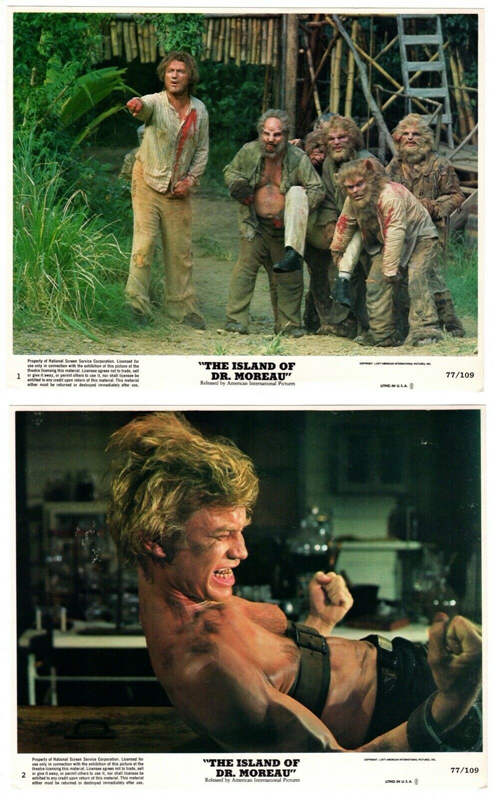 *THE ISLAND OF DR. MOREAU (1977) Burt Lancaster, Michael York &amp; Barbara ... - $150.00