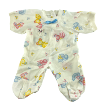 Vintage Doll Baby Outfit Handmade All-Over Print Bear Bunny Cat One-Piece - $17.81