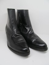 Loredo 62001 Long Haul Mens Black Leather Side Zip Ankle Boots Size US 1... - $49.00