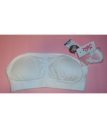 Justice Oh So Soft Girls Wear 5 Ways Strapless Bra Bandeau White Size 28... - $13.81