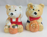 Vintage Cute Honey Boy &amp; Girl Honey Bears Salt &amp; Pepper Shakers 3&quot; Tall - $7.75