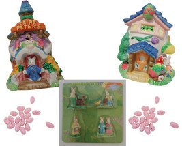 Hoppy Hollow Saint Peters burg and Egg House Christmas Village Figurines - £28.21 GBP