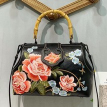 Chinese Style Retro Handbags Women Bags Designer Exquisite Embroidery Versatile  - £81.46 GBP