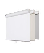 Free-Stop Cordless 100% Blackout Roller Window Shades for Home White 47&quot;... - $63.35