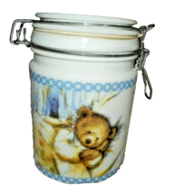 Vintage Hallmark Mary&#39;s Bears Ceramic Canister Bedtime Sleeping 5 3/4&quot; Storage - £15.76 GBP