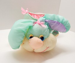 TL Toys Rabbit Easter Basket Nylon Bunny Parachute Material Blue Pastel ... - £23.97 GBP
