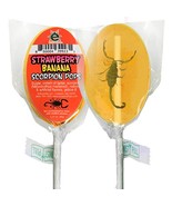 Scorpion Pops | Real Scorpions in a Candy Sucker | Strawberry Banana - $5.45 CAD