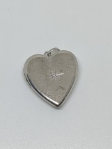 Sterling Silver 925 Diamond Heart Locket Pendant - £19.61 GBP