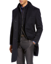 Corneliani Men&#39;s ID Wool Top Coat , Navy , Size 58R (48 US) - £699.86 GBP
