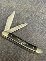 Vtg Case Xx 22087 Ss 2 Blade Wood Handle Knife Peabody Coal Eagle #2 Broken Tip - £58.25 GBP