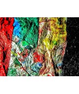 Collage textured photo stock,Recycled plastic abstract color,Textured wa... - $59.82 MXN