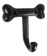 Pack Of 3 Black Coated Metal Whimsical Bone Shaped Wall Hook Dog Puppy D... - $492.62 MXN