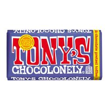 Tony&#39;s Chocolonely 42% Dark Milk Chocolate Bar with Pretzel and Toffee B... - £3.13 GBP