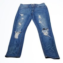 Altar&#39;d State Medium Wash Boyfriend Cut Distressed Jeans Size 26 Waist 30.5 Inch - £30.02 GBP