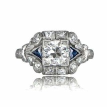 925 Sterling Silver 2.60Ct Round Cut Simulated Diamond Engagement Ring S... - £92.80 GBP