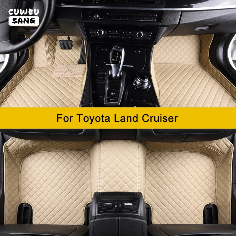 CUWEUSANG Custom Car Floor Mats For Toyota Land Cruiser Auto Accessories Foot - £65.09 GBP