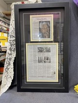Framed Tribute To Nelson Mandela South Africa 1918-2013 - 20”x34” - $38.61