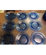 Antique Hazel Atlas Moderntone Blue Depression Cobalt Glass Plate 7&quot; x 9 - $940.64 MXN
