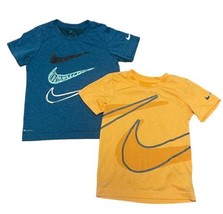 Nike Youth Boys Pair Of 2 Athletic Shirts Size 6. (lot 92) - £15.14 GBP