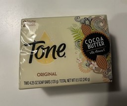 Tone Cocoa Butter Bar Soap 2 Pack 4.25 oz each bar Sealed Original NEW - $41.90