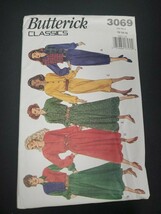 Butterick 3069 Misses/Womens Dress Sewing Pattern Vintage Size 12-16 Unc... - $90.82 MXN