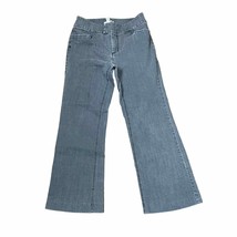 Chico&#39;s Crop Jeans Size 0.5 Regular Gray Bootcut Stretch Blend Womens 30X28 - $15.32