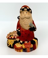 Vintage Sakura Debbie Mumm Magic Of Santa Candle Stick Holder Christmas ... - $398.81 MXN