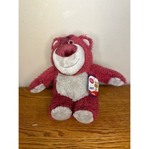 Disney Store Pixar Lotso Toy Story Red Bear Plush Stuffed Animal 7&quot; with... - £14.94 GBP