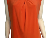 NWT Kasper Orange Knit Sleeveless Scoop Neck Top Size XL - $28.49