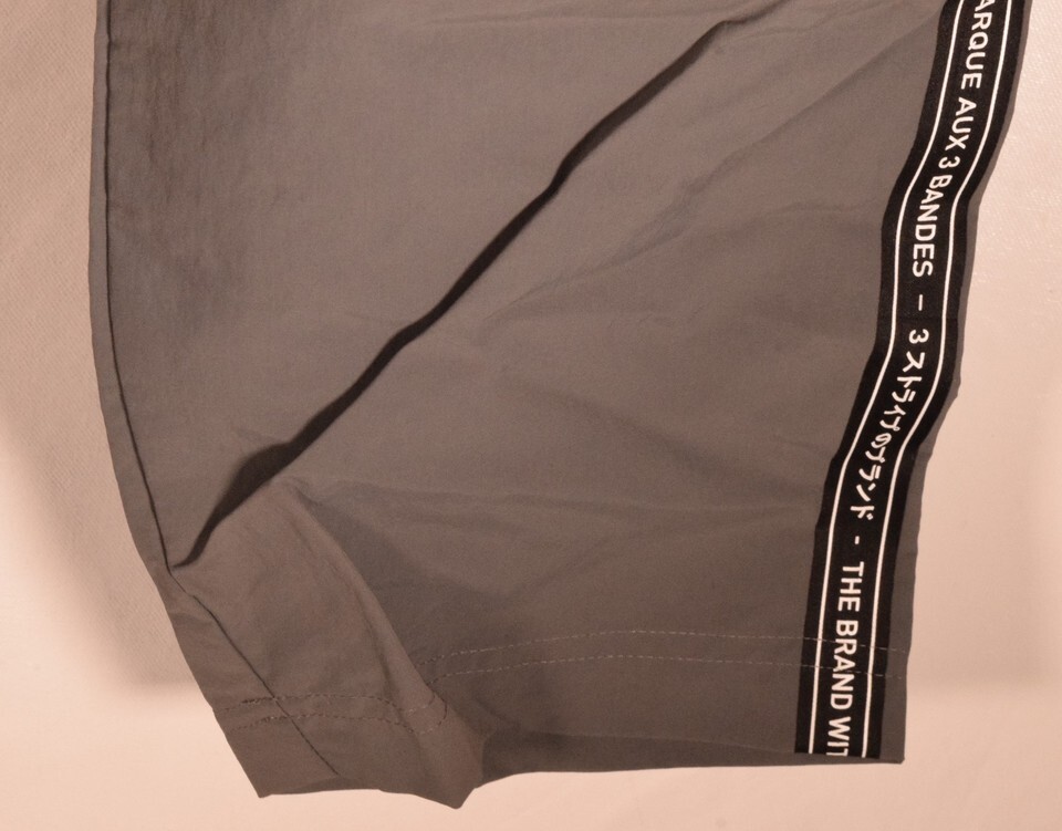 Adidas Mens Track Pants Brand With 3 Stripes Dark Gray XL Item image 4