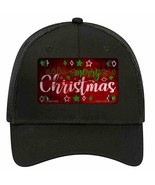 Merry Christmas Red Novelty Black Mesh License Plate Hat - £23.17 GBP