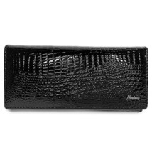 Women Wallets Female   Alligator Long Leather Ladies Clutch Coin Purse Magnetic  - £34.97 GBP