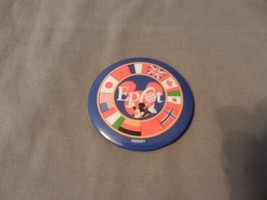 Disney Epcot Center Mickey Mouse with Flags 3&quot; Round Pin - £15.18 GBP