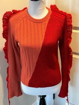 EUC Maison Margiela Red Peach 100% Wool Sweater SZ S Made in Italy - $197.01
