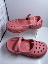 Crocs Mary Jane Classic Clog Pink Slingback Comfort Shoes Women’s  6 Flats - £23.70 GBP