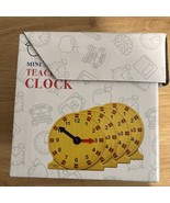 Teachers Choice 4 Mini Manual Teaching Clocks 4&quot; NEW - £14.67 GBP