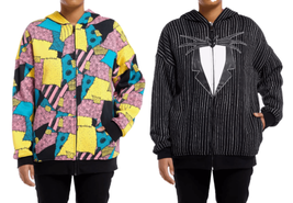 Disney The Nightmare Before Christmas Jack &amp; Sally Reversible Hoodie XS - $60.00