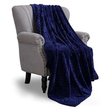 Geometric Pattern Flannel Fleece Bed Blanket, Lightweight Super Soft Cozy Plush  - £24.23 GBP