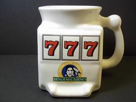 Slot machine coffee mug Spokane Indian Bingo &amp; Casino 777 12 oz - £10.64 GBP