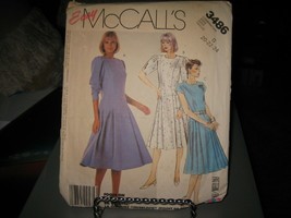 McCall's 3486 Misses Dress Pattern - Size 20 Bust 42 Waist 34 Hip 44 - $7.65