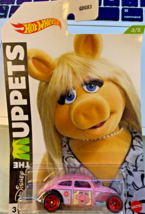 2021 Hot Wheels Disney The Muppets-Miss Piggy 3/5 CUSTOM VOLKSWAGEN BEET... - $10.77