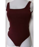 Gap Body Body cotton rib thong logo bodysuit Size X-Large Windsor Wine - €13,79 EUR
