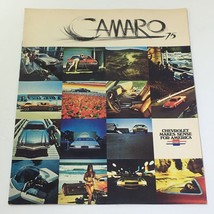 Vintage 1975 Camaro Chevrolet Sport Coupe or Type LT #3011 Car Catalog Brochure - £11.10 GBP