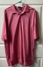 Bryon Nelson Signature Series Salmon Mens XLG Gold Polo Maggie Valley Club - $13.43