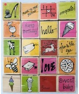 20 Rubber Stamps Assortment from Vap Scrap Pictures &amp; Expressions #1 - £12.86 GBP